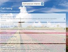 Tablet Screenshot of callhating.com